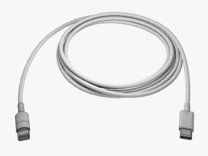 Lightning To USB C Cable White 3D Model
