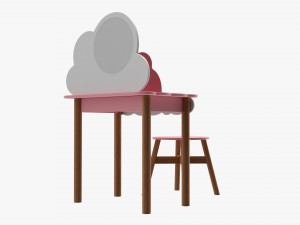 Little Miss Dressing Table 3D मॉडल