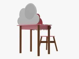Little Miss Dressing Table 3D Model