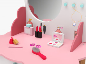Little Miss Dressing Table 3D मॉडल