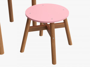 Little Miss Dressing Table 3D मॉडल