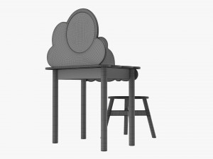 Little Miss Dressing Table 3D मॉडल