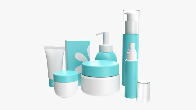 Makeup Removal And Evening Care Mockup Modelo 3D .c4d .max .obj .3ds .fbx .stl .blend 