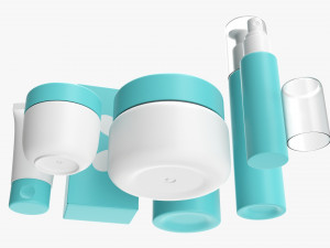 Makeup Removal And Evening Care Mockup Modelo 3D