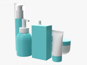 Makeup Removal And Evening Care Mockup Modelo 3D