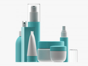 Makeup Removal And Evening Care Mockup Modelo 3D
