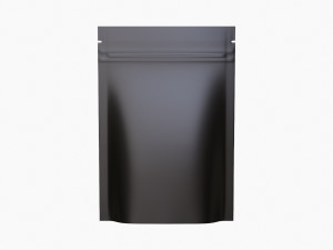Mylar Pouch Plastic Bag Mockup 08 Modelo 3D