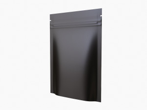 Mylar Pouch Plastic Bag Mockup 08 Model 3D