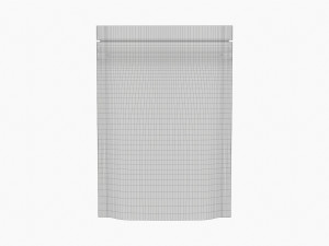 Mylar Pouch Plastic Bag Mockup 08 Model 3D