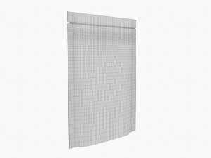 Mylar Pouch Plastic Bag Mockup 08 Model 3D