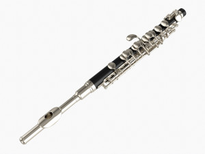 Piccolo Flute 3D Model