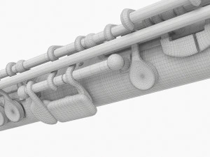 Flauto piccolo Modello 3D