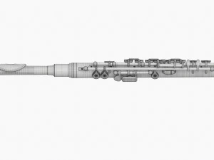 Flauto piccolo Modello 3D
