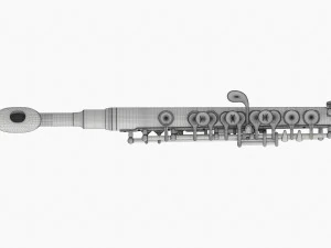 Flauto piccolo Modello 3D
