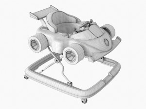 Racing Car Baby Walker 3D 모델