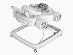 Racing Car Baby Walker 3D 모델