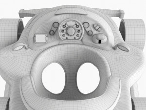 Racing Car Baby Walker 3D 모델
