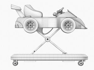 Racing Car Baby Walker 3D 모델