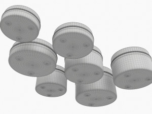 Round Decorative Gift Empty Can Jars Metal 02 Iron Model 3D