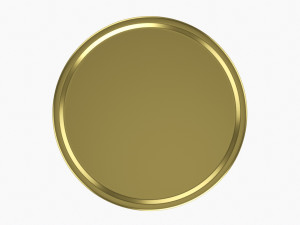 Round Gift Empty Can Jar Metal Brass 03 3D मॉडल