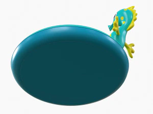 Sprinkler Pool With Seahorse 3D Model