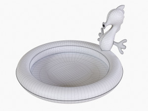Sprinkler Pool With Seahorse 3Dモデル
