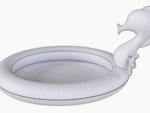 Sprinkler Pool With Seahorse 3Dモデル