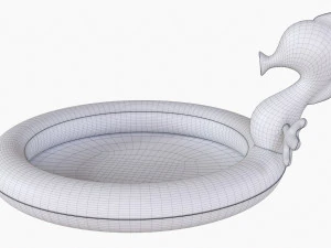 Sprinkler Pool With Seahorse 3D Model