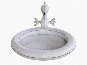 Sprinkler Pool With Seahorse 3Dモデル