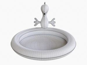 Sprinkler Pool With Seahorse 3D Model