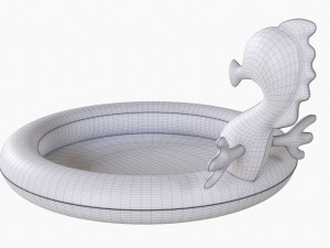 Sprinkler Pool With Seahorse 3Dモデル