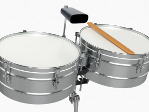 Timbales Set 3D 모델