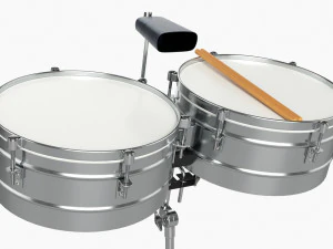 Set timballi Modello 3D