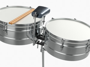 Timbales Set 3D 모델