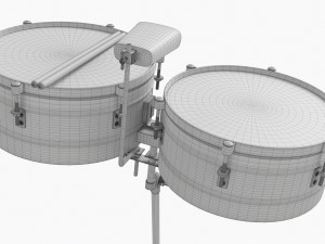 Timbales Set 3D 모델