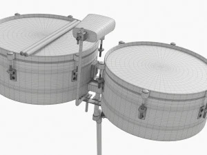 Set timballi Modello 3D