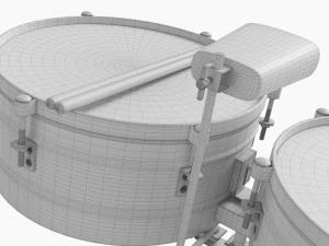 Set timballi Modello 3D