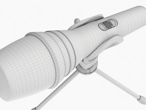 Vocal Microphone With Tripod 3D Модель