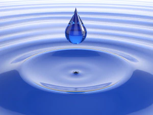 Superficie dell'acqua con goccia Modello 3D