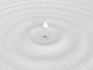 Water Surface With Drop 3D 模型