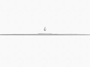 Superficie dell'acqua con goccia Modello 3D