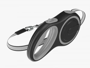 Automatic Extending Dog Leash Rope 3D Model
