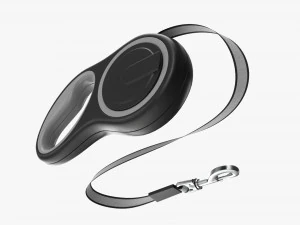 Automatic Extending Dog Leash Rope 3D Model