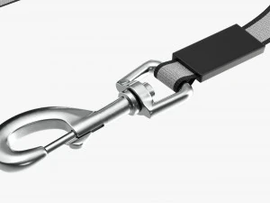 Automatic Extending Dog Leash Rope 3D Model