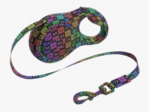 Automatic Extending Dog Leash Rope 3D-Modell