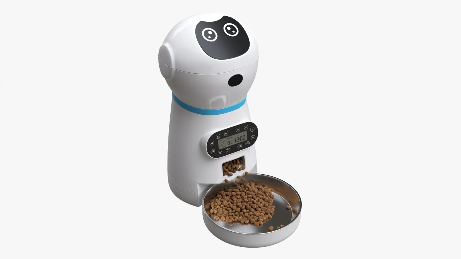Automatic Pet Feeder 3D Model .c4d .max .obj .3ds .fbx .stl .blend 