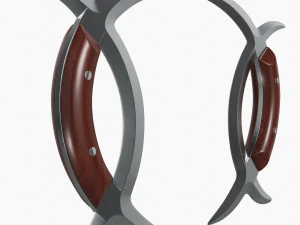 Bagua Moon Knives 3D Model