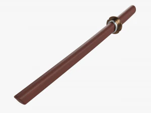 Bokken Shoto Modelo 3D