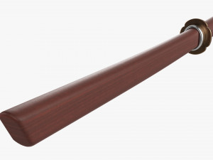 Bokken Shoto 3D Model