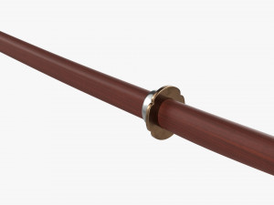 Bokken Shoto 3D Model